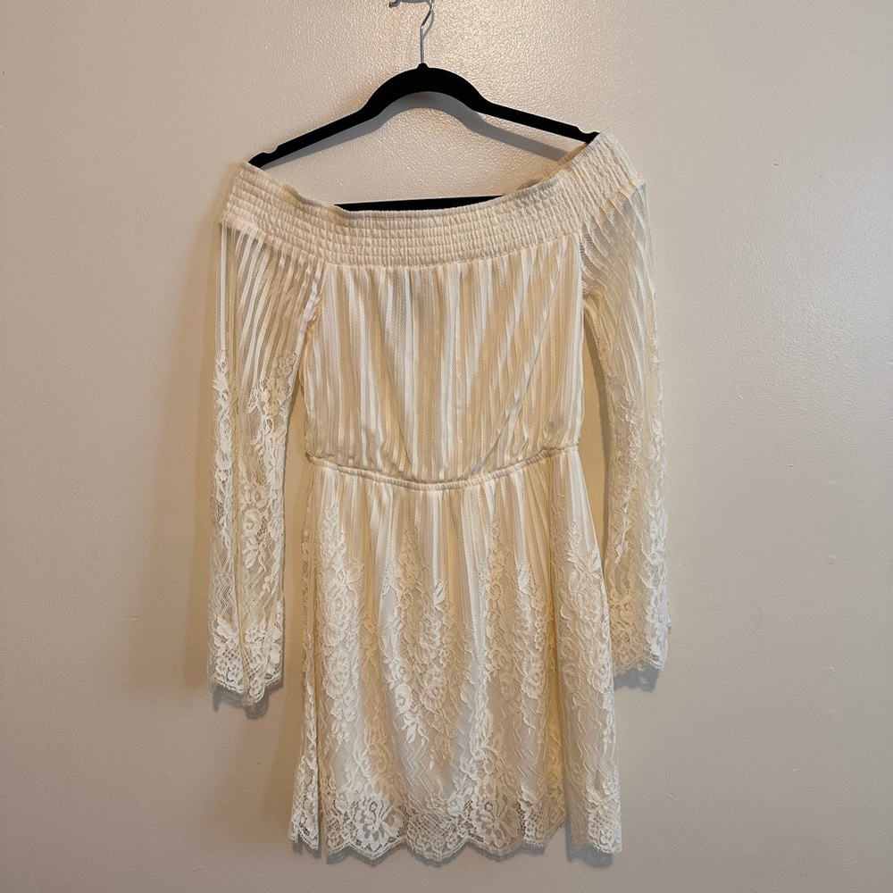 White Lace Dress -Trixxi